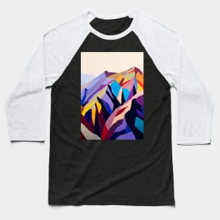 Colorful Mountains Baseball T-Shirt